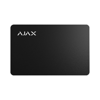 PASS-B-PACK10 - AJAX - Pack 10 cartes RFID protégées - Noir