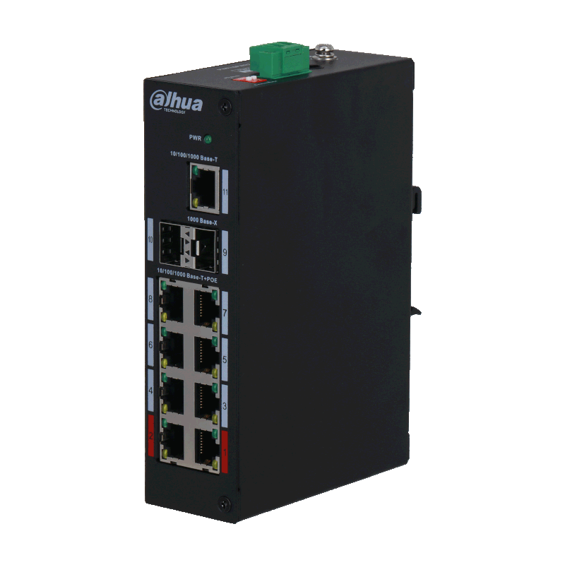 PFS3211-8GT-120 - DAHUA - Switch réseau - 8 Ports RJ45 10/100/1000M PoE