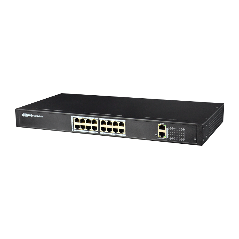 PFS4018-16P-250 - DAHUA - Switch réseau - 16 Port RJ45 10/100M PoE
