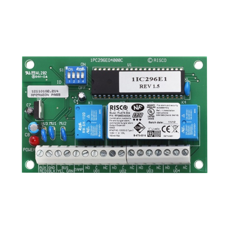 RP296E04000A - RISCO - Module d'extension 4 sorties relais
