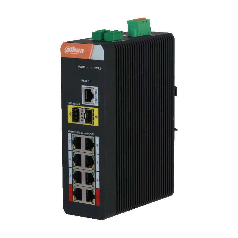 PFS4210-8GT-DP - DAHUA - Switch réseau - 8 Ports RJ45 10/100/1000M PoE