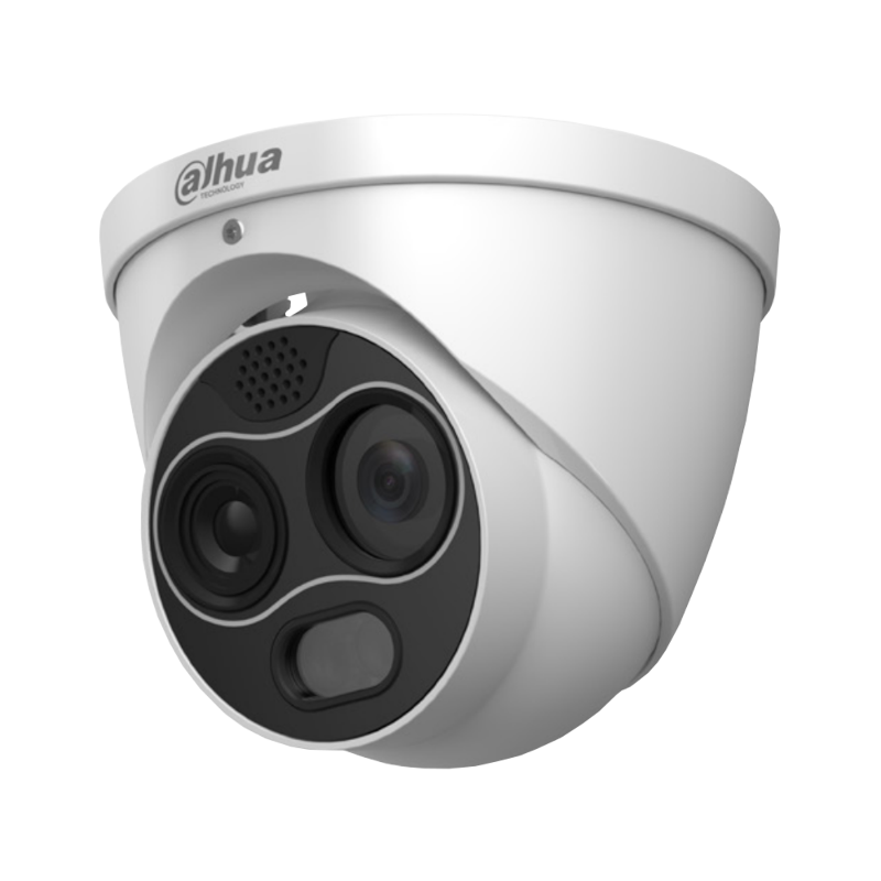 TPC-DF1241-D2F2 - DAHUA - Caméra Eyeball IP - Optique/Thermique - 2mm/2mm