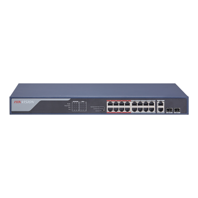 DS-3E0318P-E - HIKVISION - Switch réseau - 16 ports RJ45 10/100M PoE