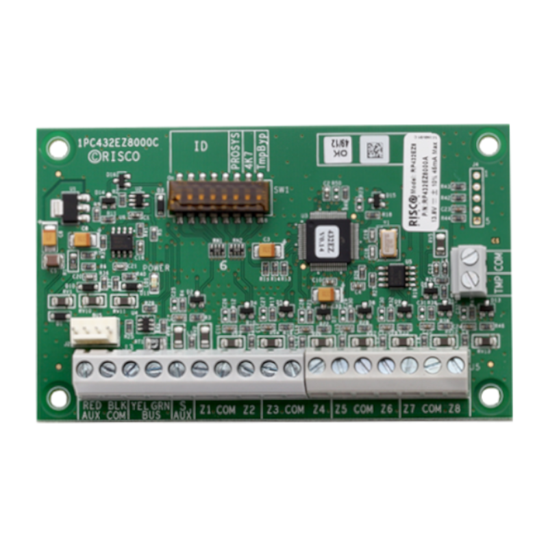 RP432EZ8000C - RISCO - Module d'extension 8 zones - Connexion BUS sur LightSYS