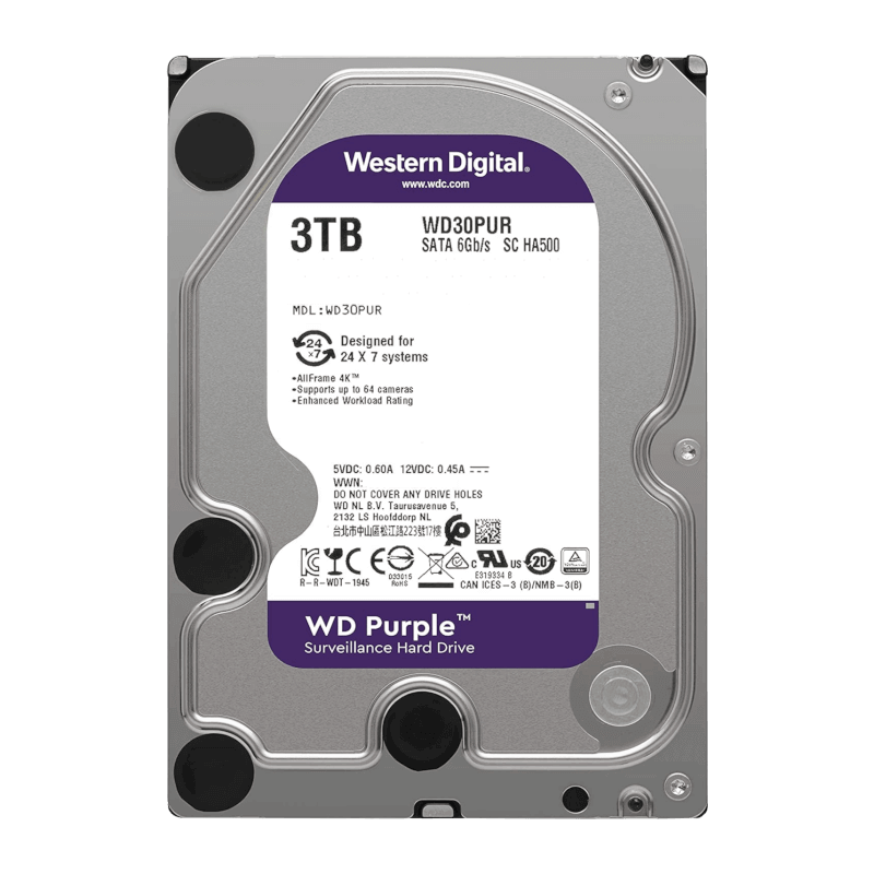WESTERN DIGITAL - WD-PUR-3TO - Disque dur 3To Purple